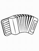Accordion coloring Pages sketch template