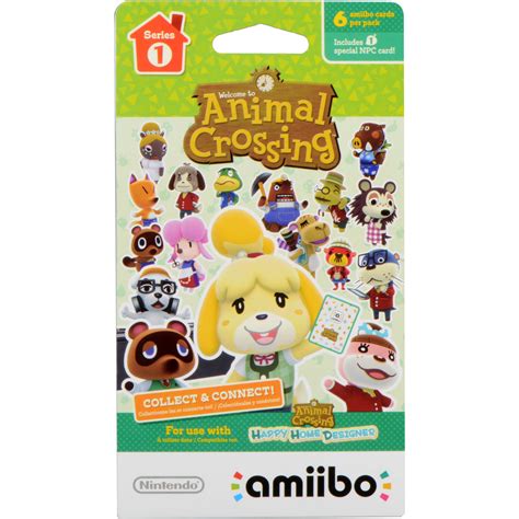 Nintendo Animal Crossing amiibo Cards Series 1 (6-Pack) NVLEMA6A