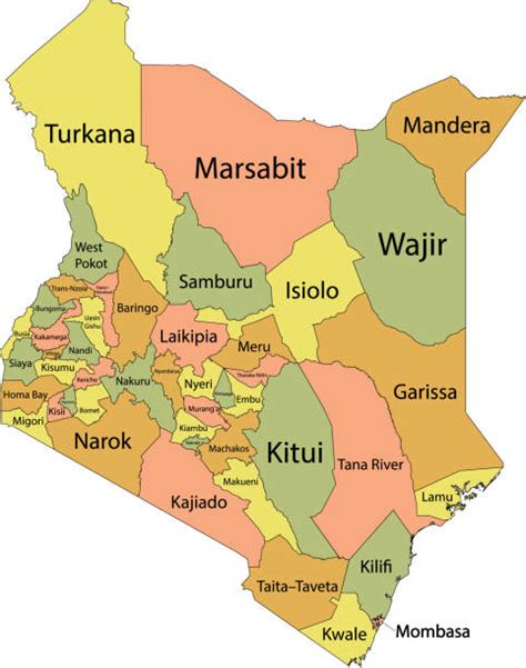 Map Of Kenya And Counties - Bobbie Stefanie