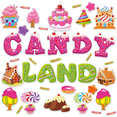 Buy party greetingCandyland Cutouts Candy Classroom Bulletin Board ...