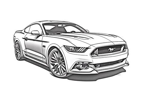 21 Unique Ford Mustang Coloring Pages - Etsy