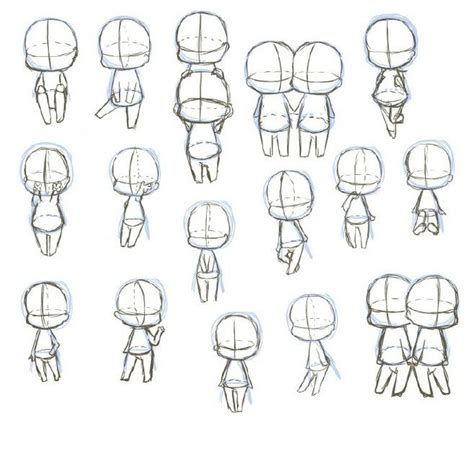 Body Chibi Drawing Reference How to draw chibi bodies step by step ...