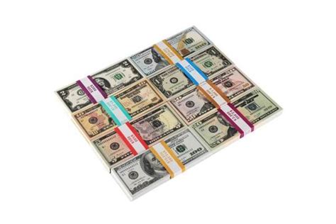 Educational Play Money Set Bills of 1/2/5/10/20/50/100 For Kids Play