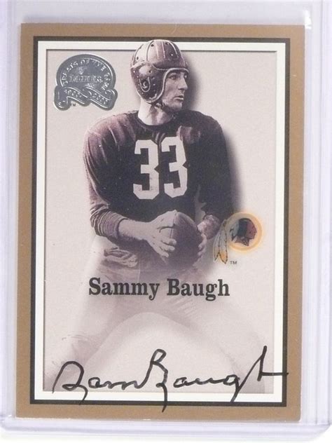 DELETE 11477 2000 Fleer Greats Of The Game Sammy Baugh autograph auto ...