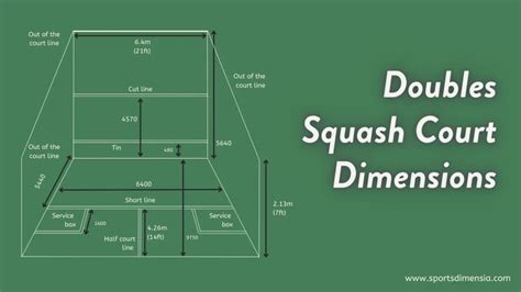 Squash Court Dimensions - Sports Dimensia