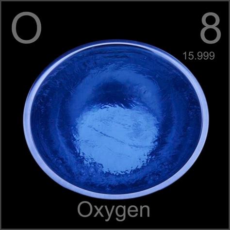 Oxygen Bowl of liquid oxygen - deep blue! | Chemistry, Oxygen, Random science facts