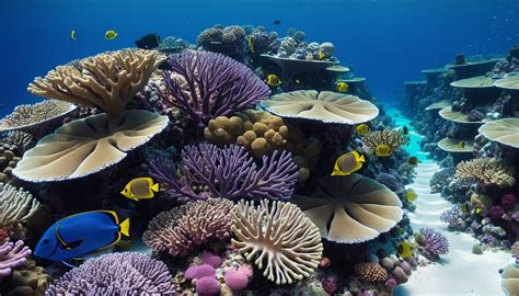 Prompt: Ocean life and coral reefs thriving without pollution : r ...