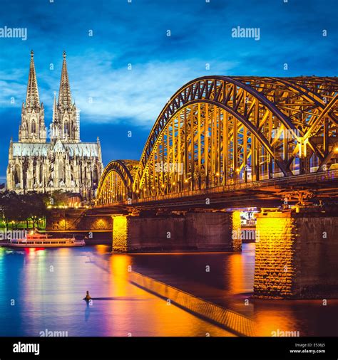 Cologne, Germany over the Rhine River Stock Photo - Alamy