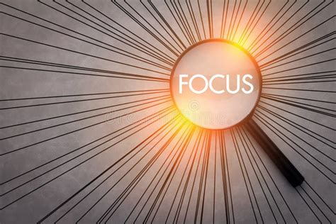 Focus Concept with Magnifying Glass Stock Photo - Image of scrutiny ...