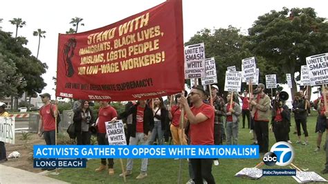 Long Beach rally protests white nationalist group - ABC7 Los Angeles