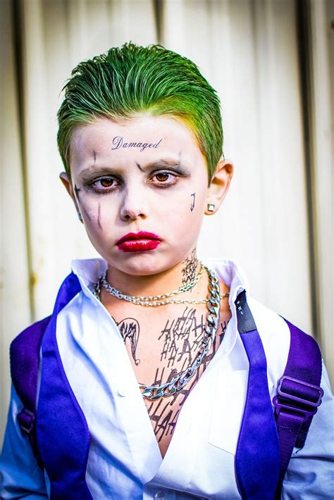 Spooky Joker Halloween Costume for Kids