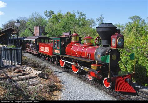 Engine #4, the "Roy O. Disney" is one of a very few 4-4-0's in regular operation and is seen ...