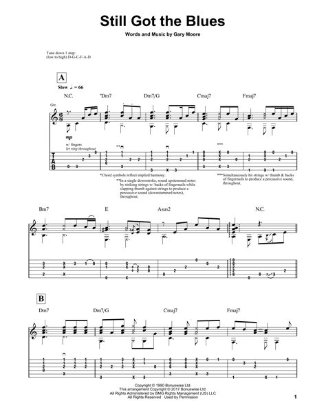 Igor Presnyakov "Still Got The Blues" Sheet Music Notes | Download Printable PDF Score 178018