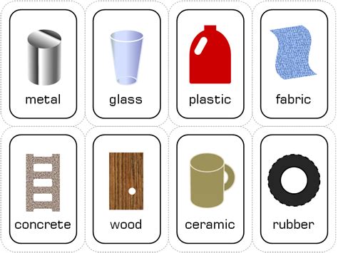 English and science: Materials