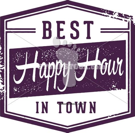 Best Happy Hour in Town | StompStock - Royalty Free Stock Vector Rubber ...