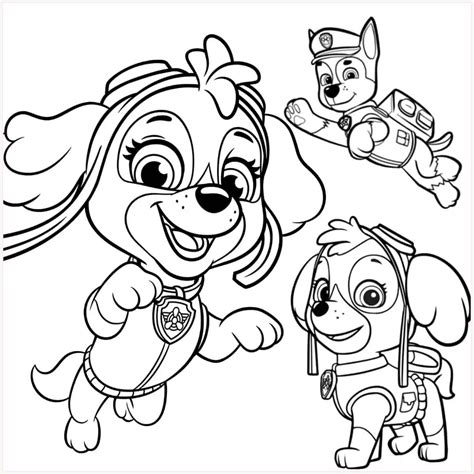 Paw Patrol Skye Coloring Pages