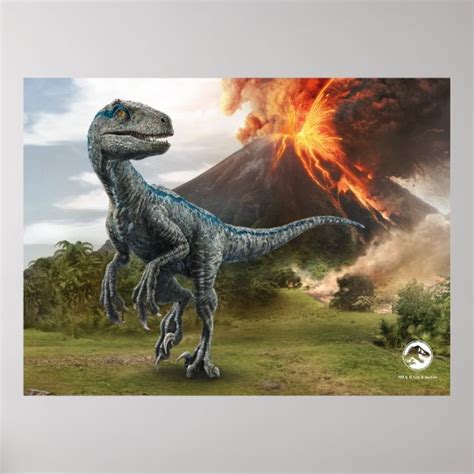 Jurassic World | Blue Poster | Zazzle.com