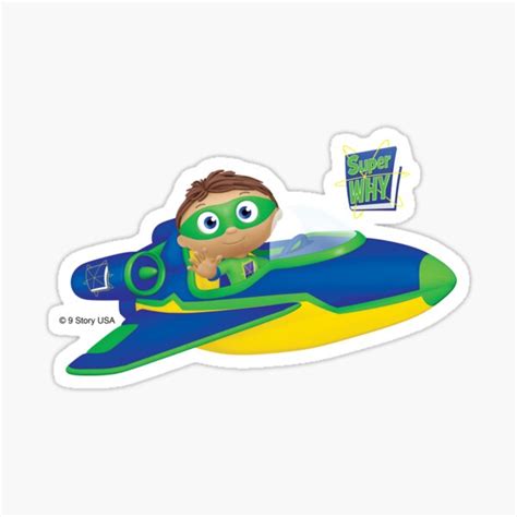 "Super WHY! Super Why Plane" Sticker for Sale by Super WHY! | Redbubble