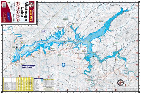 Lake Watauga Waterproof Map #1724 – Kingfisher Maps, Inc.