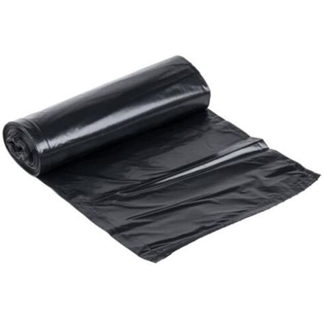 Plastic Customized PLA Biodegradable Trash Bags Black Color On Roll