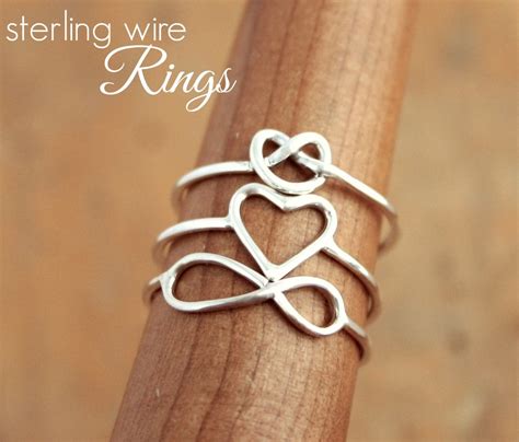 Sterling Silver Wire Rings — JustJaynes - Hand Stamped Jewelry