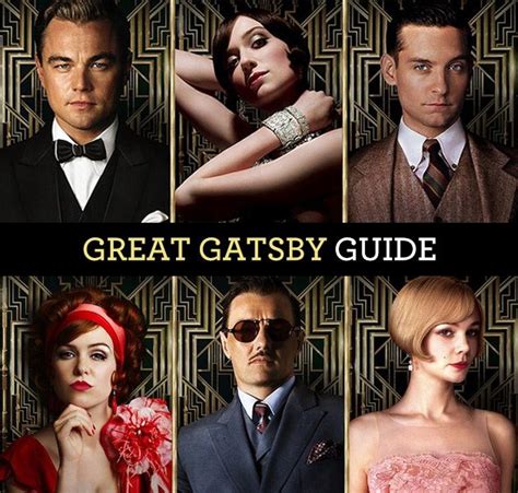 The Great Gatsby Character Guide & 1920s Fashions | Gatsby, The great gatsby, The great gatsby ...