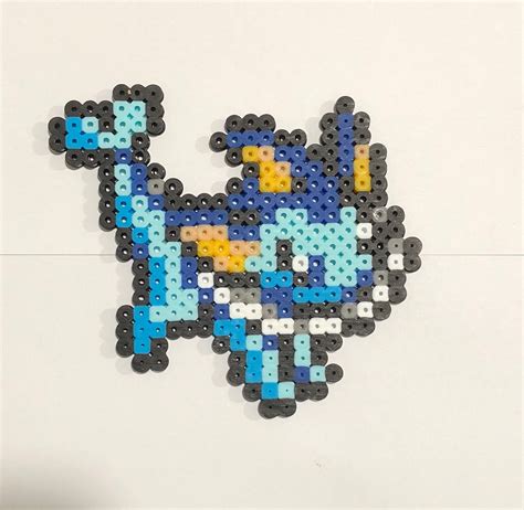 Vaporeon Pokemon Perler Bead Pixel Art | Etsy