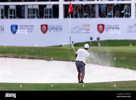 Hong Kong, China. 09th Nov, 2023. Harold Varner III of USA plays during ...