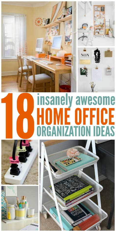 18 Insanely Awesome Home Office Organization Ideas