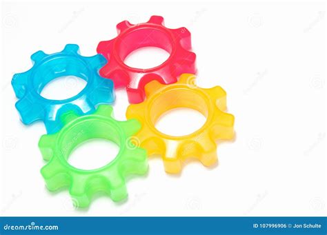 Colorful cog wheel concept stock photo. Image of machinery - 107996906