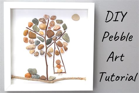 Pebble Art- Create a Super Easy DIY Pebble Art Tree {Easy Art/Craft Ideas}