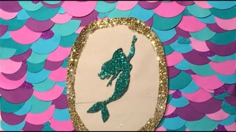 DIY The Little Mermaid Backdrop Easy & Cheap | The Little Mermaid Birthday Party Decor - YouTube