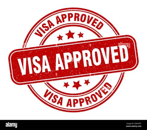 visa approved stamp. visa approved sign. round grunge label Stock ...