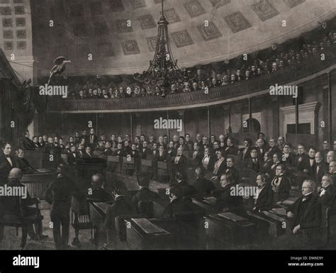 United States Senate chamber, circa 1849 Stock Photo - Alamy