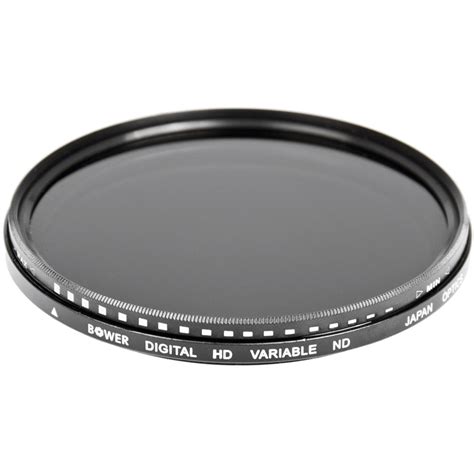 Bower Variable ND Filter (67mm, 2 to 8-Stop) FN67 B&H Photo Video