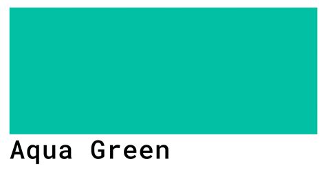 Aqua Green Color Codes - The Hex, RGB and CMYK Values That You Need
