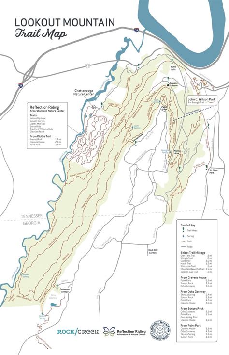 Lookout Mountain Trail Map - Discover