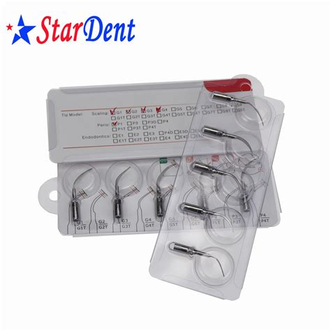 Dental Ultrasonic Scaler Tips with Different Sizes of Metal Scalering ...