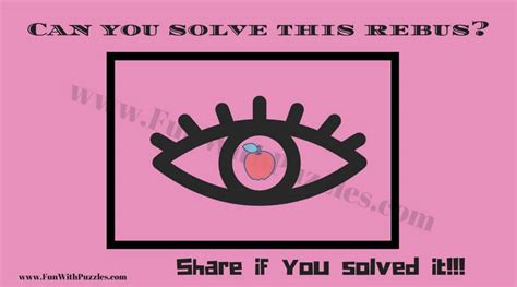 Hidden Meaning Rebus Brain Teasers with Answers - Fun With Puzzles