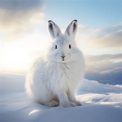 Premium AI Image | arctic hare Habitat