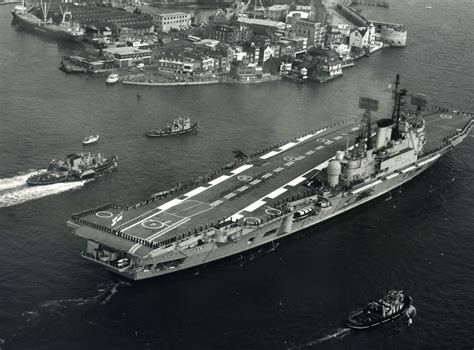 HMS Ark Royal (R09) Audacious Class Aircraft Carrier during the Silver ...