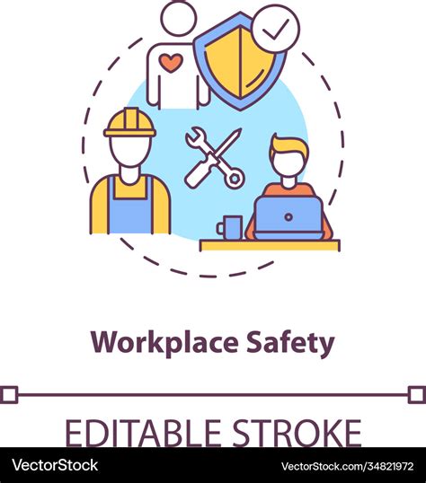 Workplace Safety Concept Icon Royalty Free Vector Image | The Best Porn Website