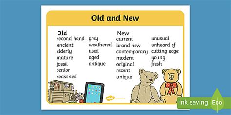 Old and New Word Synonyms Mat (Teacher-Made) - Twinkl