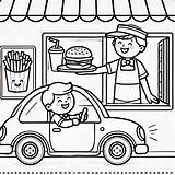 Restaurant Coloring Pages To Print  Free Printable sketch template