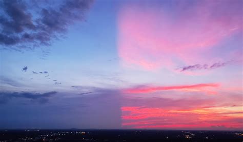 ⚡A rare sunset phenomenon called split sunset (credit u/uma1989)⚡ : r/CantBelieveThatsReal