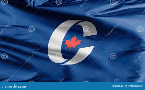 A Conservative Party of Canada Flag. Colloquially Known As the Tories, is a Federal Editorial ...