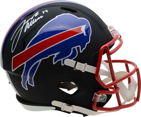 Josh Allen Buffalo Bills Signed Black Matte Alternate Speed Replica ...