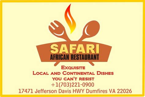 Catering - SAFARI AFRICAN RESTAURANT