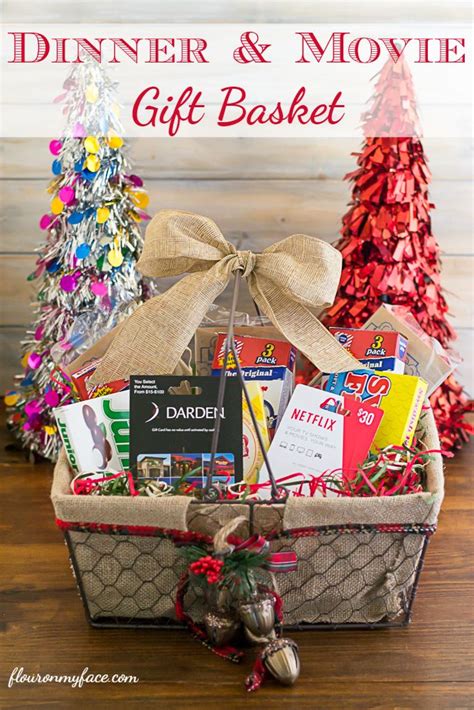 Christmas Gift Basket Ideas | Movie basket gift, Xmas gift baskets ...