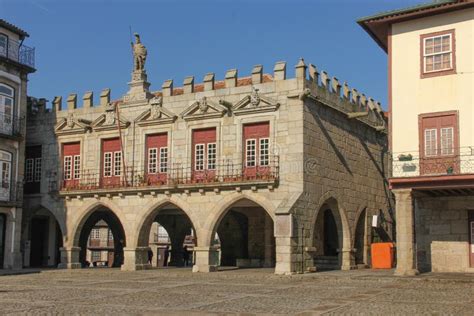 Old Town Hall. Guimaraes. Portugal Stock Photo - Image of capital ...